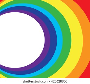 space and rainbow circle background