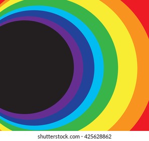 space and rainbow circle background