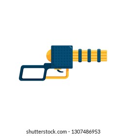 Space Ray Gun, Blaster Toy Weapon Vector Illustration