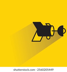 space ray gun on yellow background