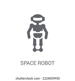 Space robot icon. Trendy Space robot logo concept on white background from Astronomy collection. Suitable for use on web apps, mobile apps and print media.
