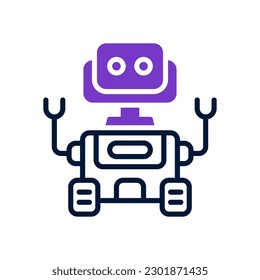 space robot icon for your website design, logo, app, UI.