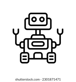 space robot icon for your website design, logo, app, UI.