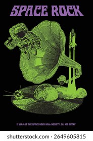 Space Rock Event Gig Poster Flyer Template