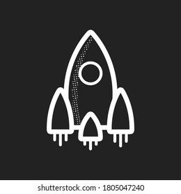 Space Rocket, Astronaut, Outer Space Exploration Vector Illustration Background