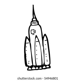 space rocket cartoon