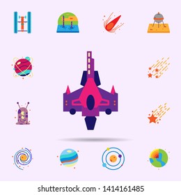 Space, rocket color icon. Universal set of Space for website design and development, app development