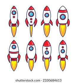 Space Rocket Design Collection Set