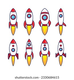 Space Rocket Design Collection Set