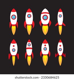 Space Rocket Design Collection Set