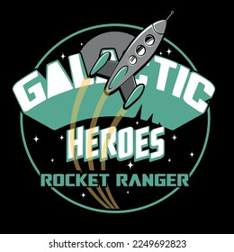 space rocket drawing for t shirt prints