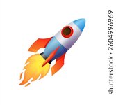 Space rocket emoji vector symbol ship illustration vector 10 eps.