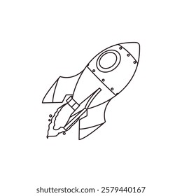 Space rocket emoji vector symbol ship illustration