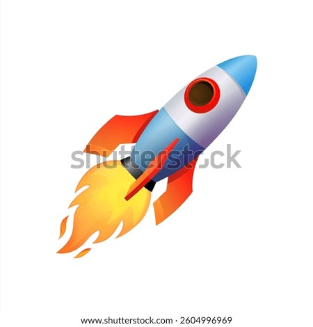 Space rocket emoji vector symbol ship illustration vector 10 eps.