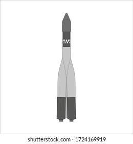 space rocket of the former soviet union. illustration for web and mobile design.