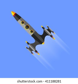 Space rocket icon.