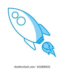 Space rocket icon