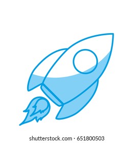 Space rocket icon