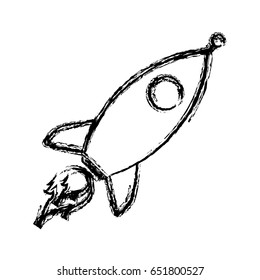 Space rocket icon