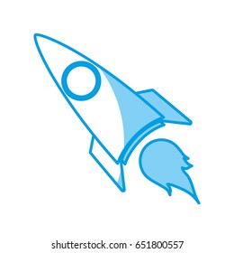 Space rocket icon