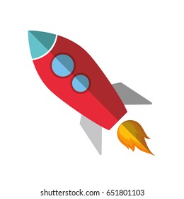 Space rocket icon