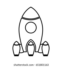 Space rocket icon