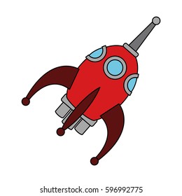 space rocket icon image 