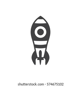 space rocket icon vector illustration