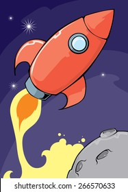 space rocket illustration