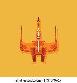 Space rocket illustration from movie reference that can be your design asset