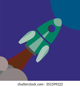 Space rocket launch