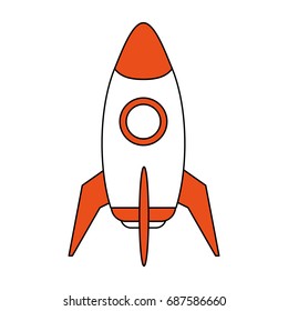 space rocket launch icon