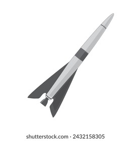 Space rocket, rocket launch. Vector illustration