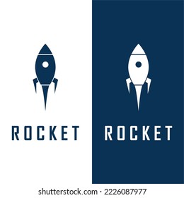 space rocket logo and vector with slogan template