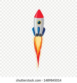 Space rocket on an isolated background.