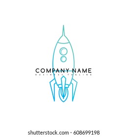 space rocket shuttle brand logo template logotype vector art