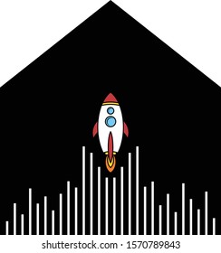 space rocket shuttle ship logo logotype sign vector art