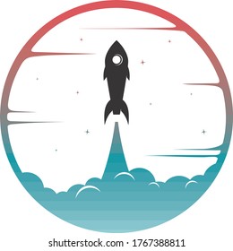 logotipo de señalización del buque de la lanzadera espacial
