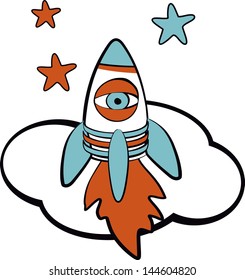 space rocket vector
