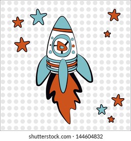 space rocket vector