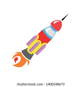 Space rocket vector icon. Spaceship, shuttle filled flat sign for mobile concept and web design. Rocket launch glyph icon. Symbol, logo illustration. Pixel perfect vector graphics