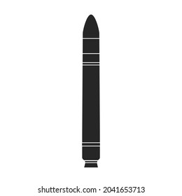 Space rocket vector icon.Black vector icon isolated on white background space rocket.
