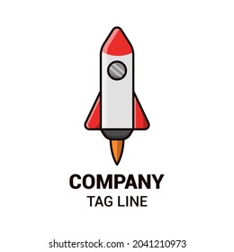 Space rocket with vector illustration