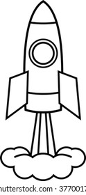 Space rocket (Vector illustration)