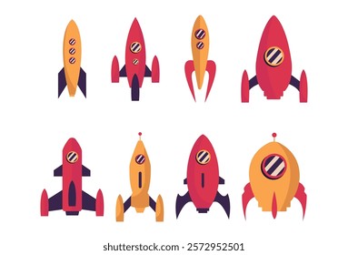 Space Rocket Vector Illustration Art