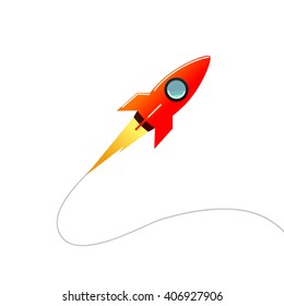 Space rocket. Vector illustration EPS10