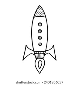 Space Rocket - Vector Sketch Spaceship
