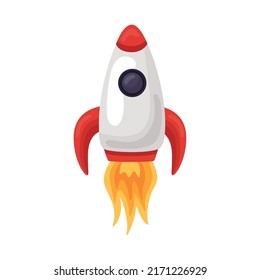 space rocket vehicle isolated icon