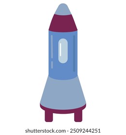 Space rocket. White background, isolate
