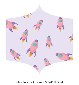 space rockets pattern